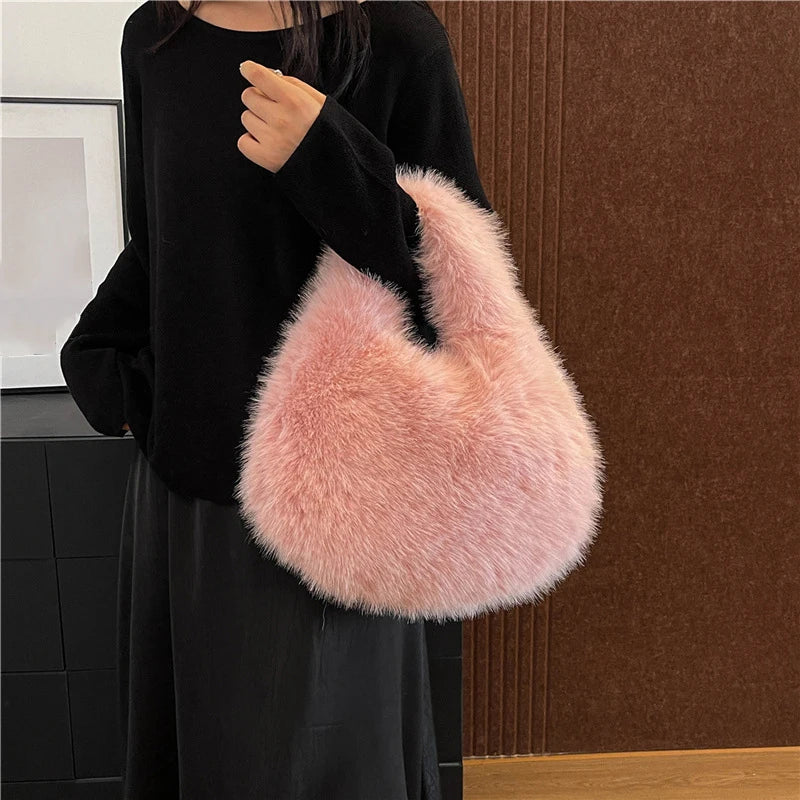 Furry Shoulder Bag