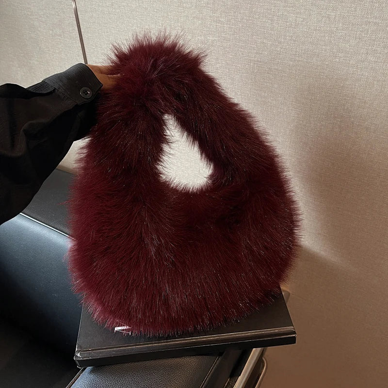 Furry Shoulder Bag
