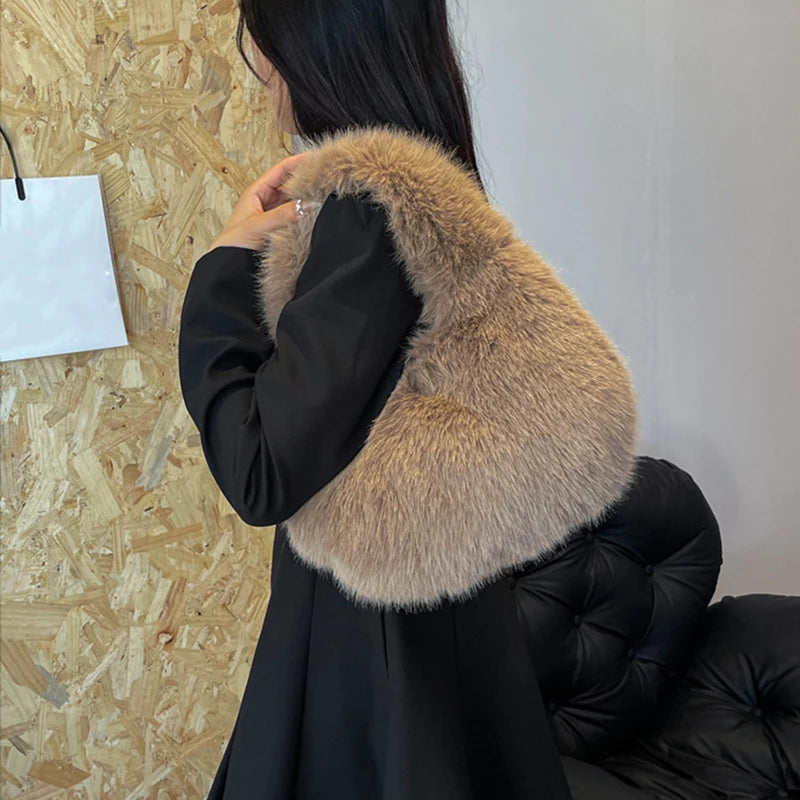 Furry Shoulder Bag