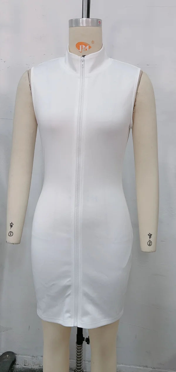 Elegant Zipper Dress