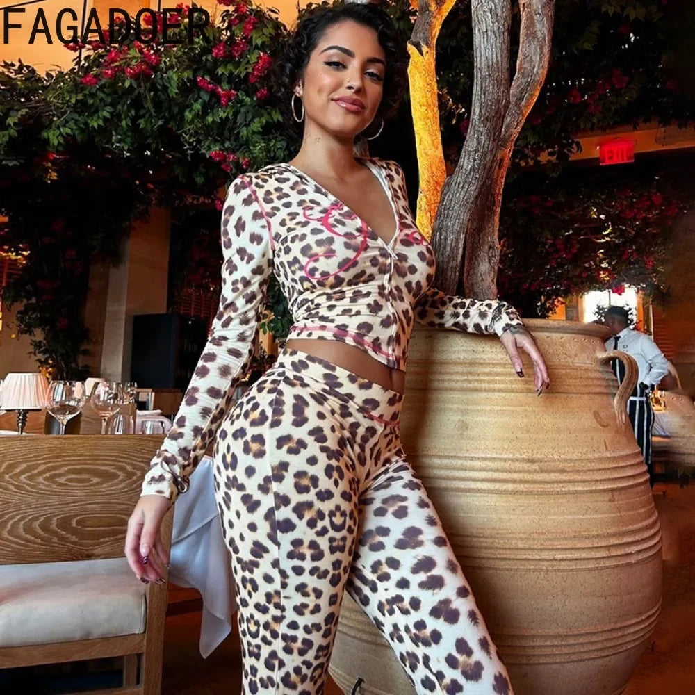Leopard Fitted 2 Piece Set